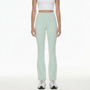 Aritzia TNAbutter Green Bootcut Legging